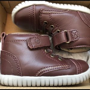 Toddler Boys Stride Rite Carlo Brown Leather Boots